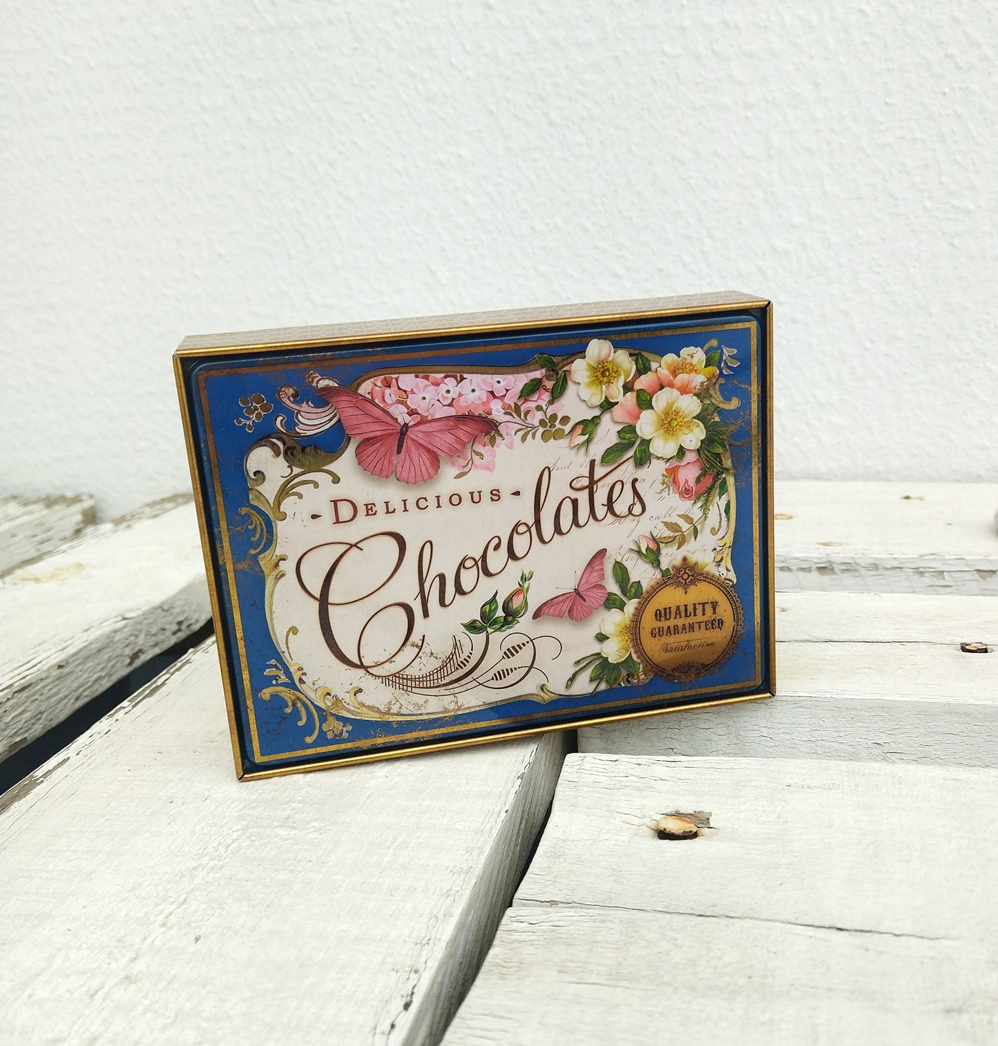 Retro Chocolate Tin Box