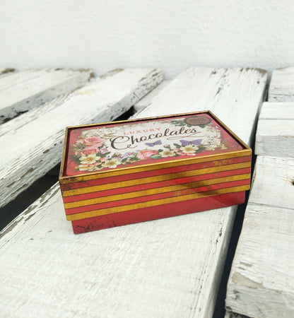 Retro Chocolate Tin Box