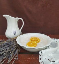 Load image into Gallery viewer, Lavender Bathroom Accessories Set, Wash Basin Water Pitcher And Sponge Holder Set
