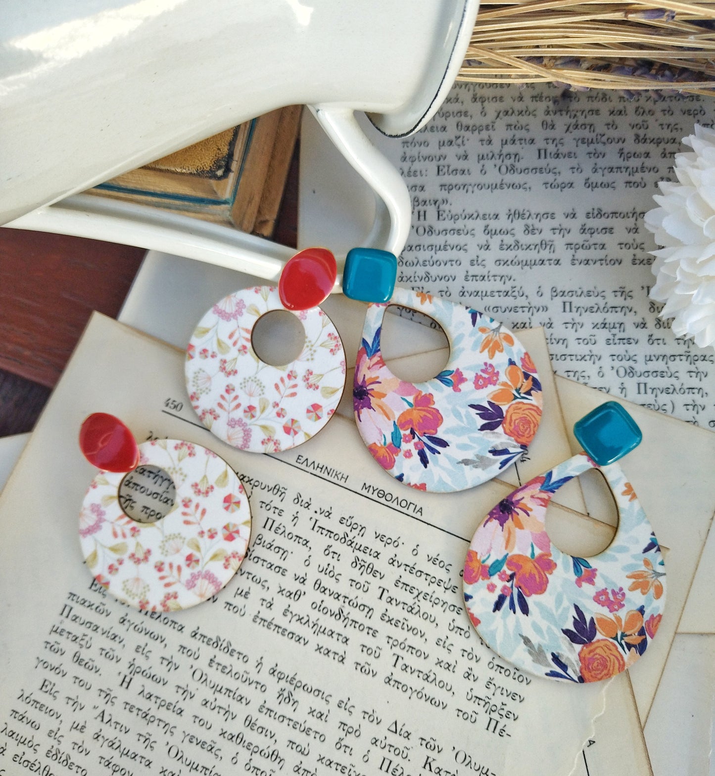 Statement Wildflower Earrings, Dandelion Jewelry, Plant Lady Gifts