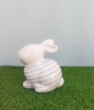 Load image into Gallery viewer, Easter Bunny Rabbit Ornament, White Ceramic Bunny Shelf Decor
