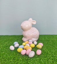 Load image into Gallery viewer, Easter Bunny Rabbit Ornament, White Ceramic Bunny Shelf Decor
