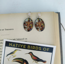 Load image into Gallery viewer, Beechnut Fairy Earrings, Cicely Mary Barker Book Ilustration Jewelry, Literary Gifts
