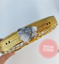 Load image into Gallery viewer, Wedding Clutch, Fancy Beaded Evening Bag With Ivory And Geode Closing

