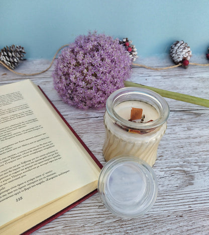 Vanilla Cinnamon And Clove Scented Jar Candle