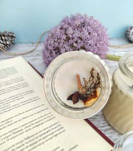 Vanilla Cinnamon And Clove Scented Jar Candle