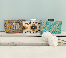 Load image into Gallery viewer, Boho Turquoise Clutch Bag
