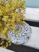 Load image into Gallery viewer, Ceramic Jar With Lid, Handmade Peony Flower Jar
