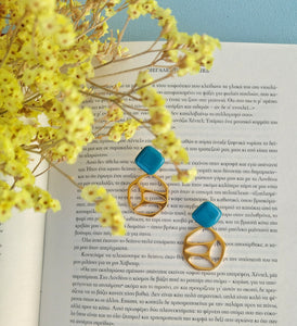 Colorful Geometric Dangle Earrings