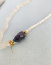 Load image into Gallery viewer, Moonstone And Lapis Lazuli Bracelet, Celestial Gemstone Bracelet
