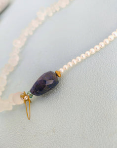 Moonstone And Lapis Lazuli Bracelet, Celestial Gemstone Bracelet
