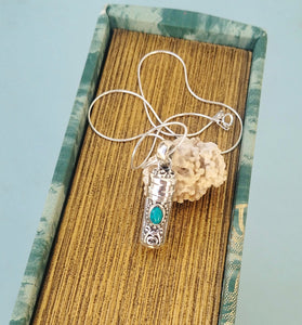 Wish Box Necklace, Sterling Silver Locket Necklace With Secret Message