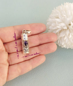 Wish Box Necklace, Sterling Silver Locket Necklace With Secret Message