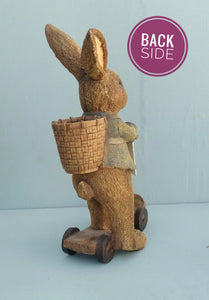 Bunny Rabbit Figurine, Easter Greetings Decor
