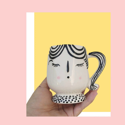 Handmade Ceramic Girl Mug