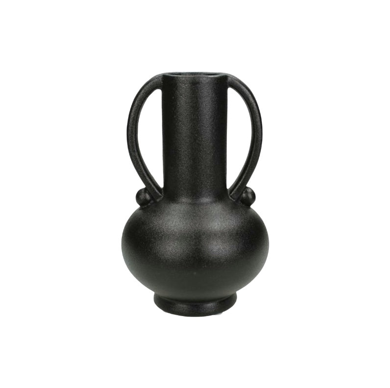 Black Ceramic Vase, Scandinavian Nordic Home Decor