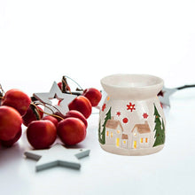 Load image into Gallery viewer, Christmas Ceramic Oil Burner, Wax Tart Melter
