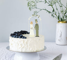 Load image into Gallery viewer, Bride And Groom Cake Topper
