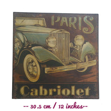 Load image into Gallery viewer, Car Metal Sign, Rusty Metal Wall Art With Vintage Car, Gift For Car Lovers
