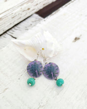 Load image into Gallery viewer, Beach Wedding Proposal Gift For Maid Of Honor, Personalized Birthstone Urchin Earrings, Destination Summer Wedding Jewelry
