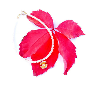 Minimal Bracelet, Small Pearl Bracelet With Silver Oyster Charm