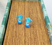 Load image into Gallery viewer, Cute Teapot Stud Earrings, Alice In Wonderland Earrings
