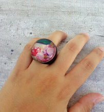 Load image into Gallery viewer, Gauguin Reproduction Ring, Plexiglass Ring Size 8
