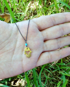 Hamsa Necklace, Hand Of Fatima Protection Necklace