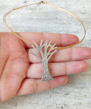 Load image into Gallery viewer, Silver Tree Necklace, Tree Of Life Charm Necklace, Woodland Jewelry For Women
