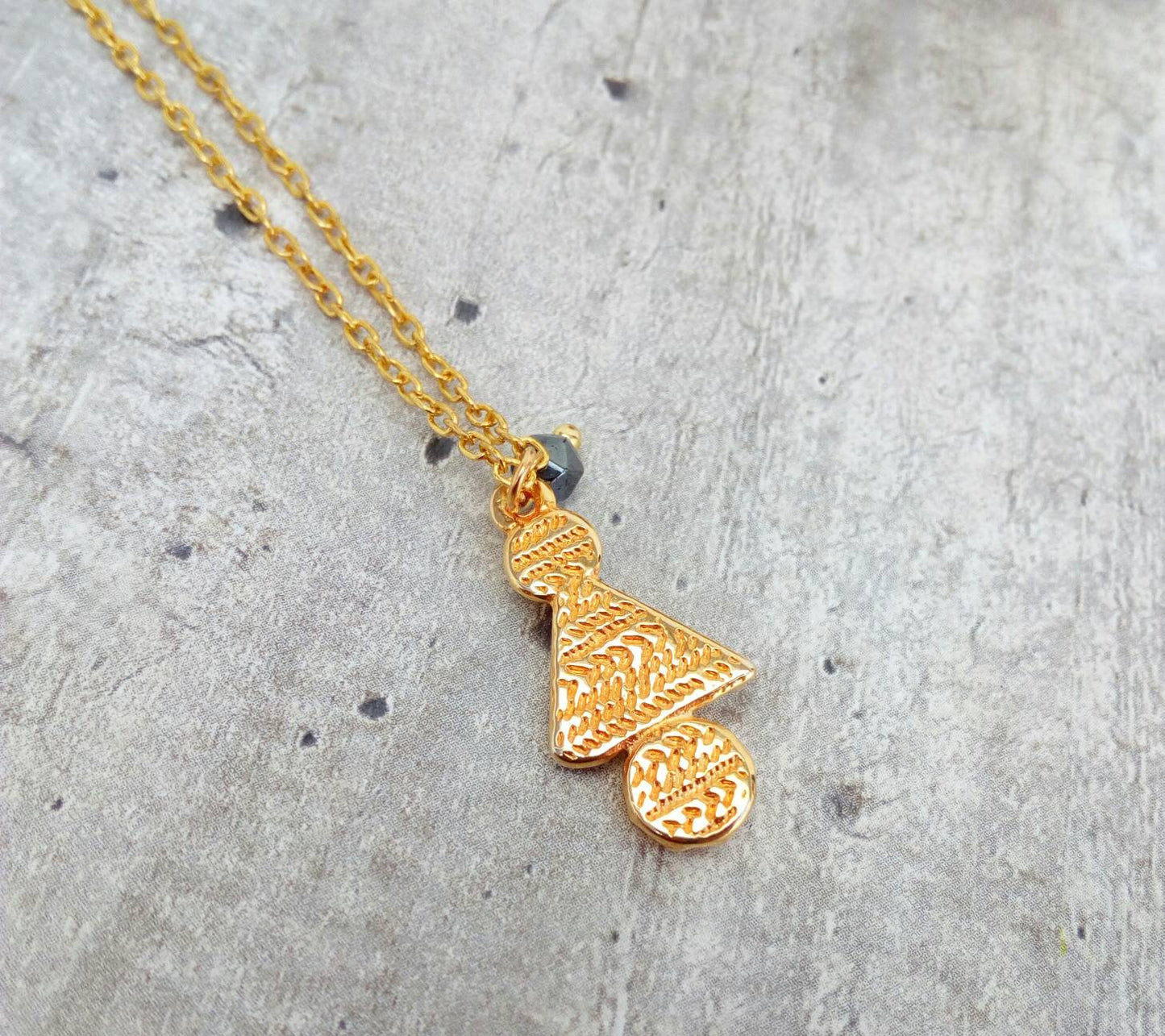 Gold Layered And Long Necklace, 22k Gold Byzantine Necklace