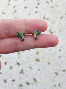 Bird Stud Earrings, Hummingbird Earrings, Going Away Gift For Her