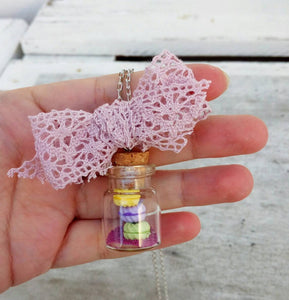 Cookie Necklace, Cute Miniature Jewelry, Tiny Candy Gift For Baker