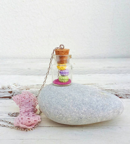 Cookie Necklace, Cute Miniature Jewelry, Tiny Candy Gift For Baker