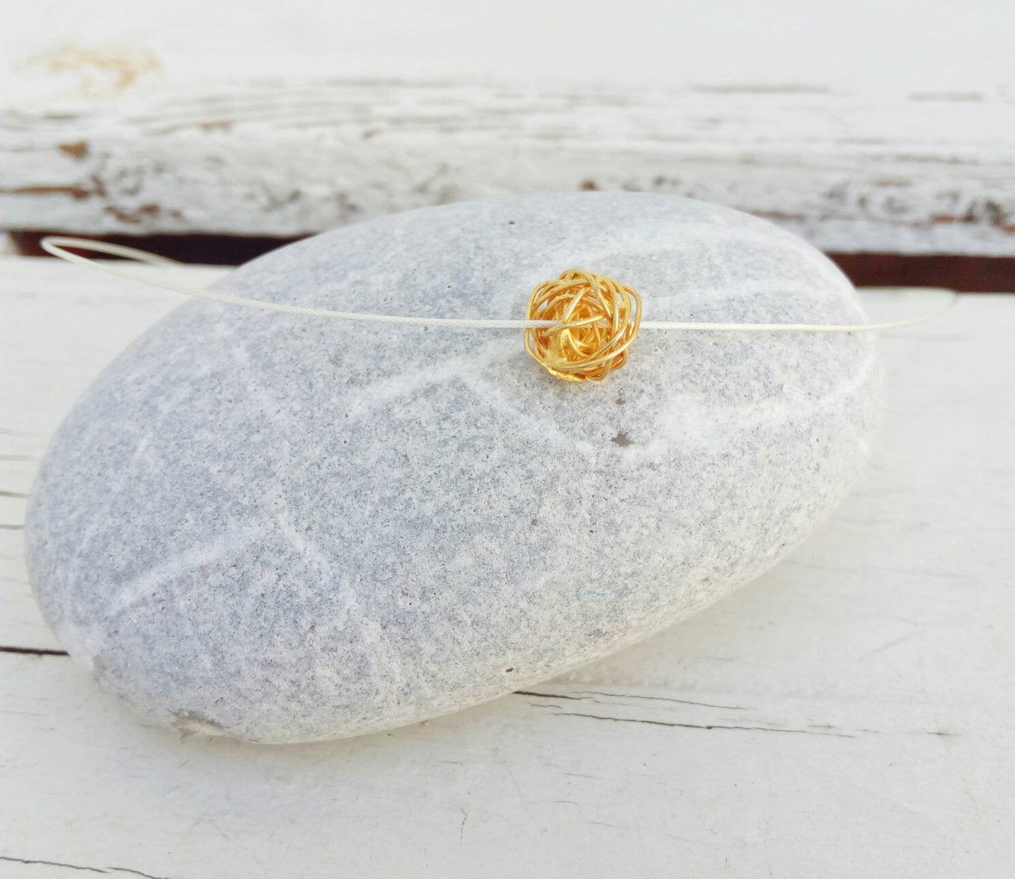 Love Knot Necklace, Gift For Knitter, Sterling Silver Ball Of Yarn Necklace