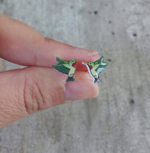 Load image into Gallery viewer, Bird Stud Earrings, Hummingbird Earrings, Going Away Gift For Her
