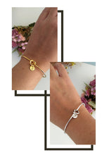 Load image into Gallery viewer, Bridesmaid Proposal Gift Idea, Personalized Tie The Knot Bracelet
