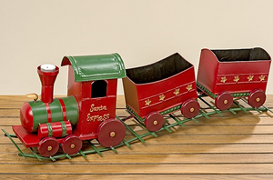 Χριστουγεννιάτικο Τρενάκι, Ατμομηχανή Με Βαγόνια Σε Στύλ 1940